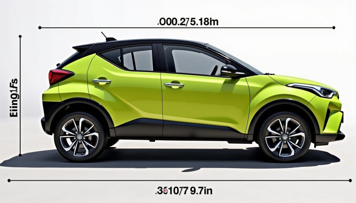 Dimensions précises de la Toyota Yaris Cross : longueur, largeur et hauteur détaillées